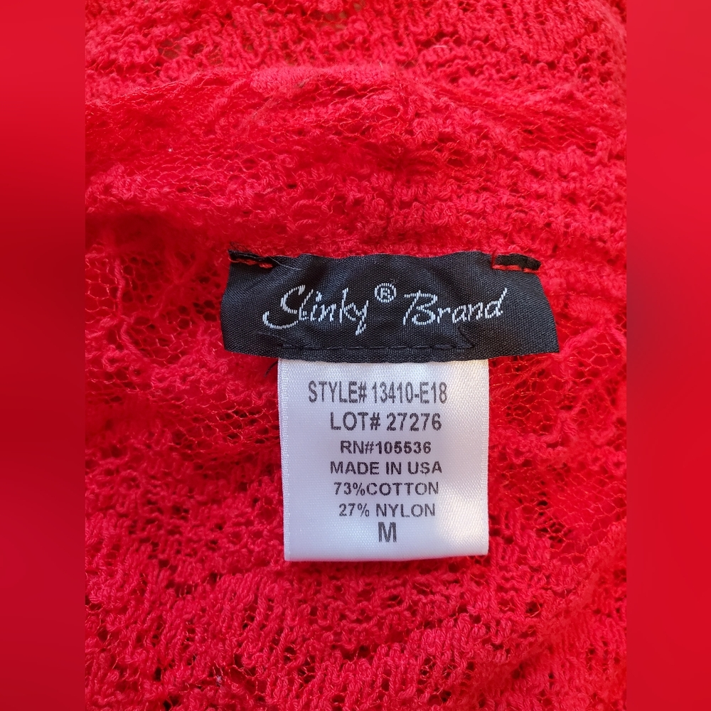 Sheer Red Lace - Picture 8 of 9